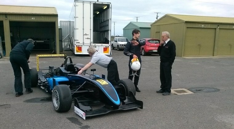 Roland Legge, testing at Mallala.